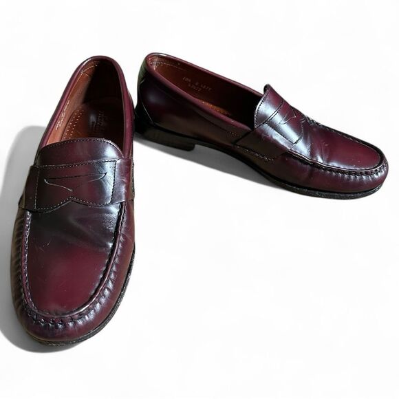 Allen Edmonds Walden Oxblood Leather Penny Loafers 10.5 Ivy Prep main image 10